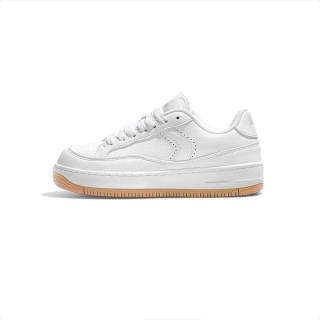 BXGY Microfiber Leather Slip Resistant, Lightweight, And Breathable Low top Skateboard Shoes Unisex White