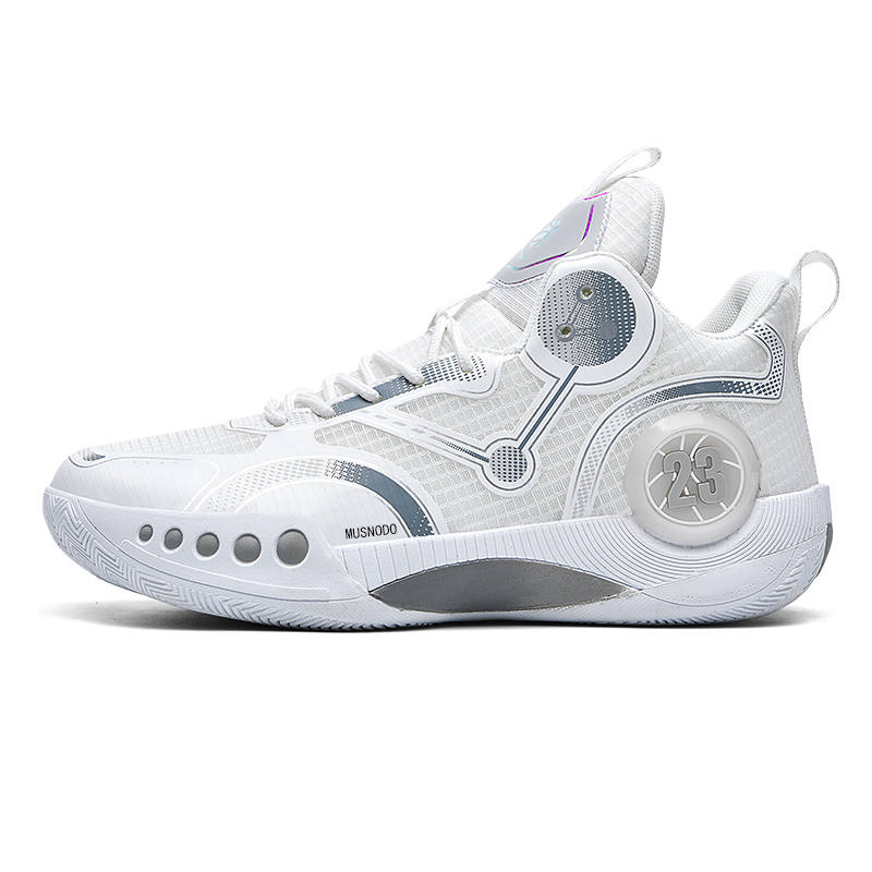 MUSNODO Mesh Cushioning Slip Resistant Abrasion Resistant Breathable Coverage Rebound High top Basketball Shoes Unisex