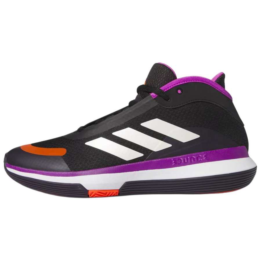 Adidas Adidas Bounce Legends Comfortable Mid top Basketball Shoes Unisex Black Purple