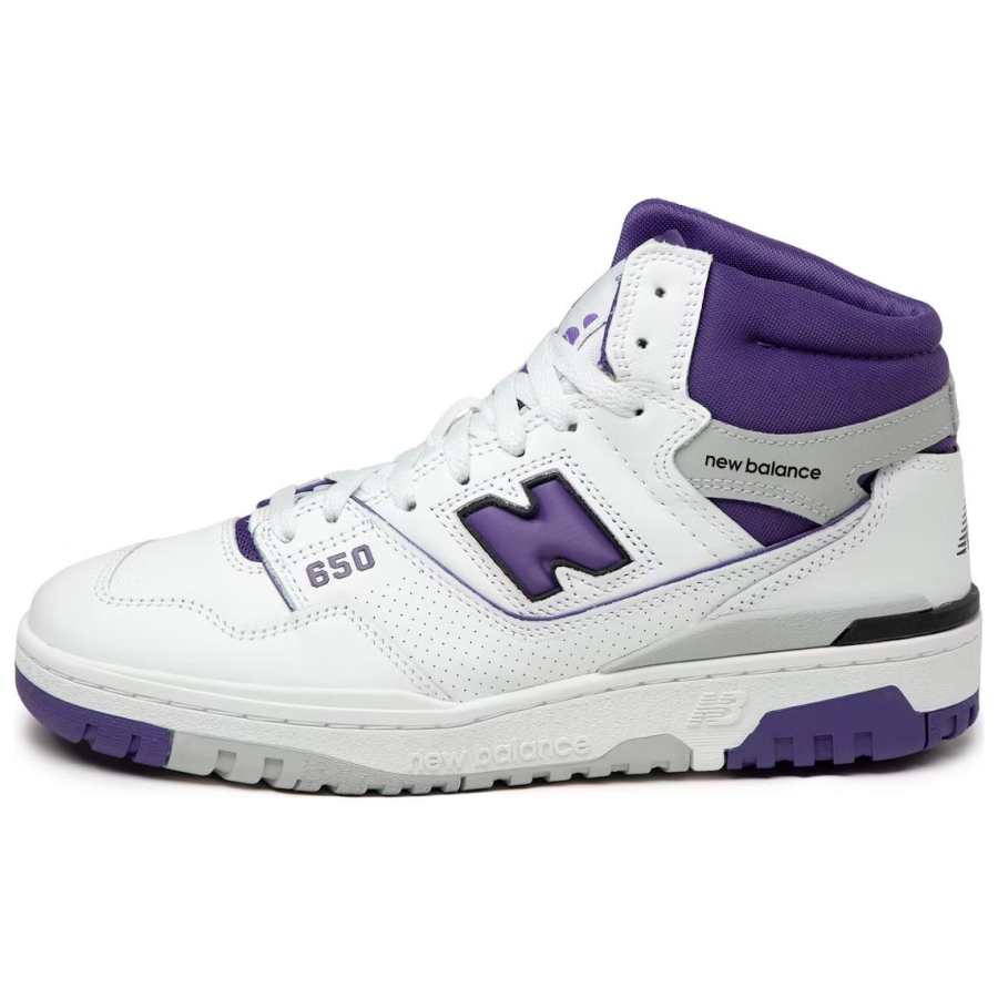 New Balance New Balance NB 650 Mid top Vintage Basketball Shoes Men's White Purple