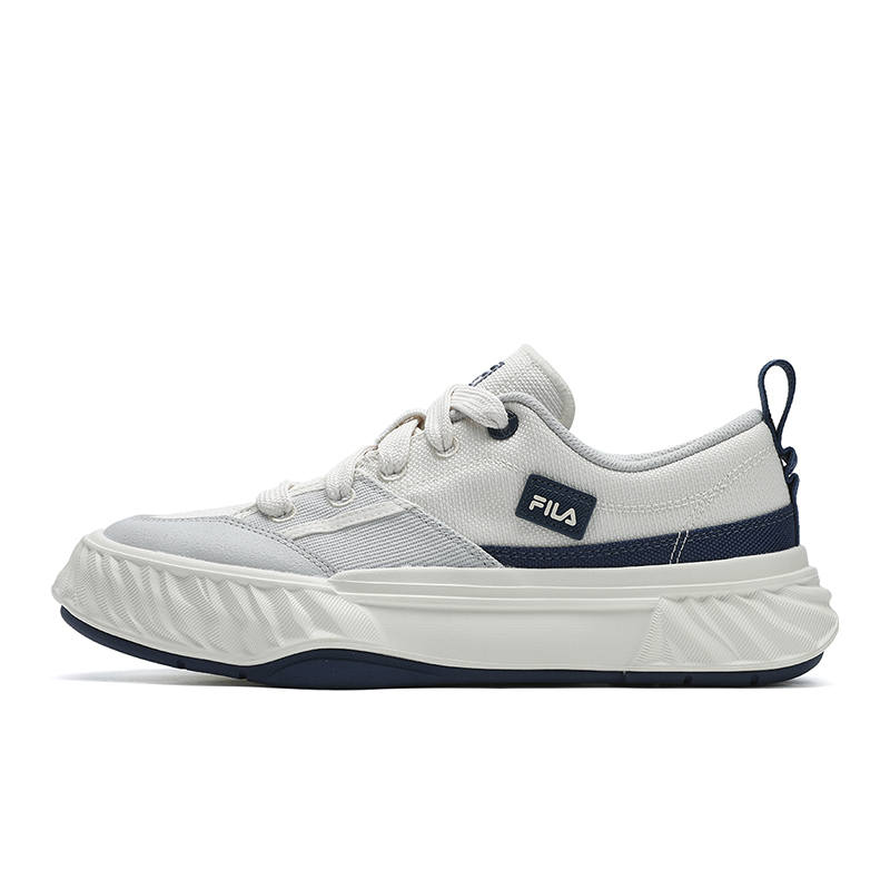 FILA Fosso Chuanxing Shoes Low top Canvas Shoes Men's White Gray