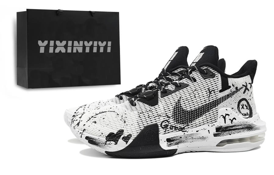 Nike Nike Air Max Impact 3 Slip Resistant Abrasion Resistant Low top Basketball Shoes Men's Black White