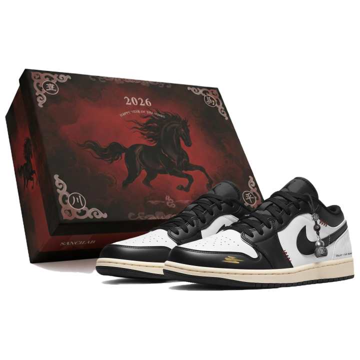 Jordan Jordan Air Jordan 1 Low Three Times Laboratory, Horse Year, Mysterious Comet Shadow Abrasion Resistant
