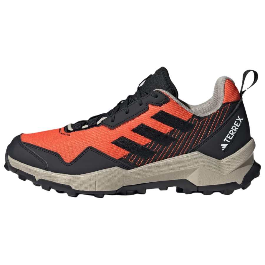 Adidas Adidas Terrex Ax4 Synthetic Leather Comfortable And Lightweight Abrasion Resistant Hiking Shoes Men's Black Orange