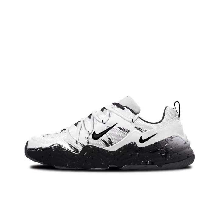 Nike Nike Tech Hera Inkstone White Cushioning Abrasion Resistant Coverage Support Thermal Low top Basketball Shoes Unisex