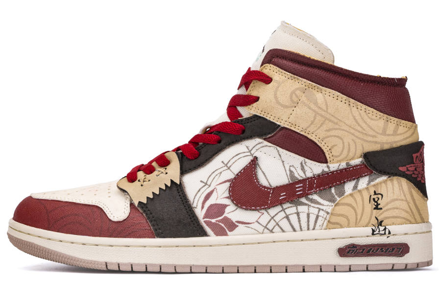 Jordan Jordan Air Jordan 1 ADCDAVINCI Custom, Ethereal Cushioning Slip Resistant Cushioning Slip Resistant High top