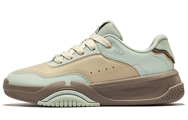 Erke Caramel Latte 2 Low top Skateboard Shoes Women's Light Smoke Brown Light Gray Green