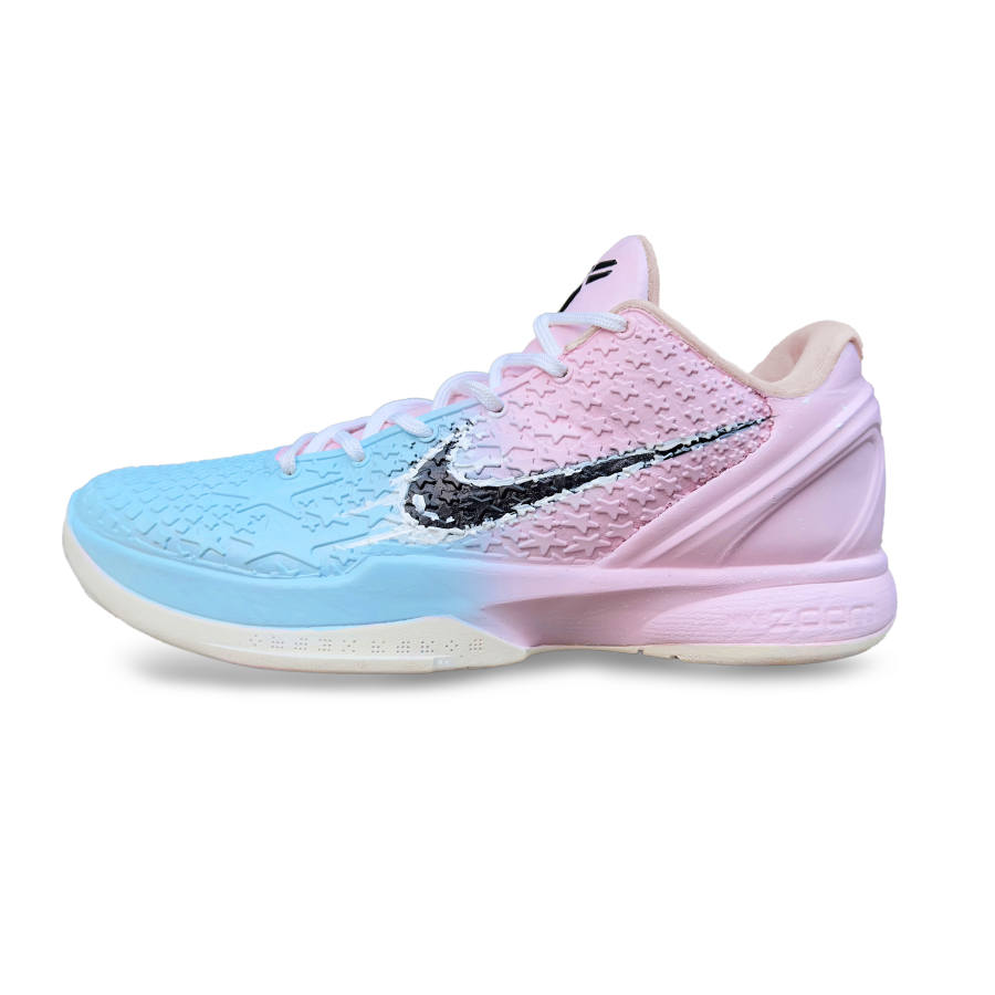 Nike Nike Zoom Kobe 6 'All Star 2.0' Cushioning, Wear Resistant Low top Basketball Shoes Men's Pink Blue