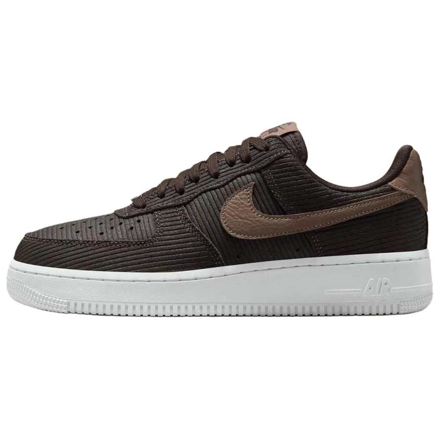 Nike Nike Air Force 1 Low top Skateboard Shoes Women's Brown White