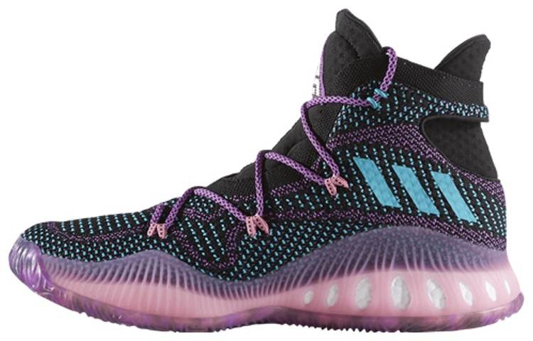 Adidas Adidas Crazy Explosive1 Swaggy P PE Comfortable Non slip Lightweight High top Basketball Shoes Men's Black Purple