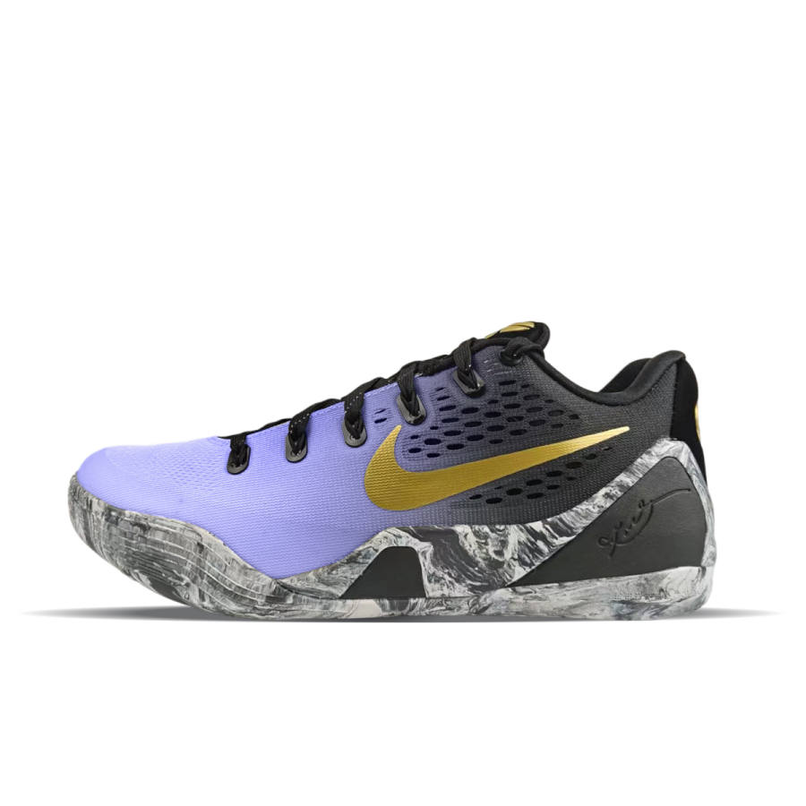 Nike Nike Kobe 9 Cushioning Abrasion Resistant Cushioning, Wear Resistant Low top Basketball Shoes Unisex Glacier Purple