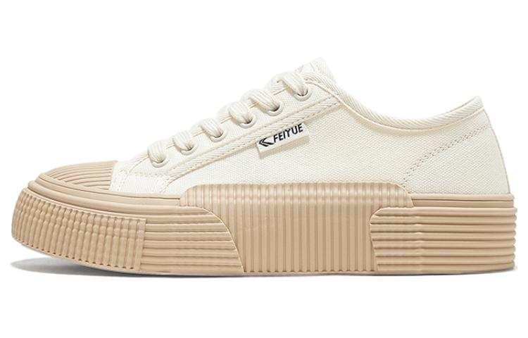 FEIYUE Comfortable And Breathable Slip-Resistant Low-top Canvas Shoes Women's Beige Apricot