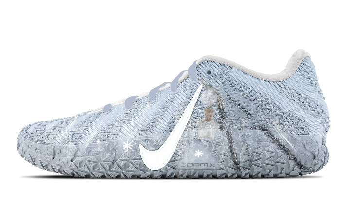 Nike Nike Ja Morant 3 Mysterious Mist Abrasion Resistant Low top Basketball Shoes Unisex Blue White