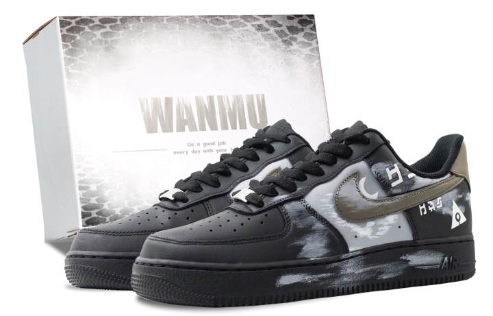 Nike Nike Air Force 1 Stranger From The Sky Abrasion Resistant Low top Skateboard Shoes Unisex