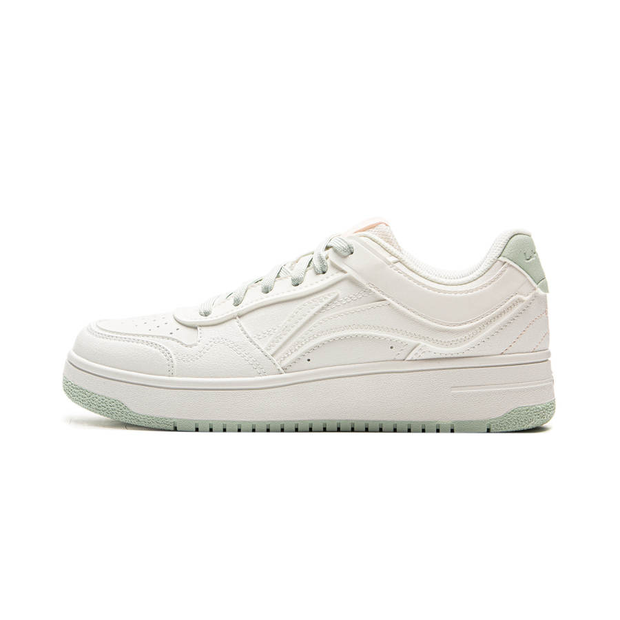 Li-Ning Li Ning Tianji Slip Resistant Cushioning Abrasion Resistant Lightweight Low top Skateboard Shoes Women's Ivory