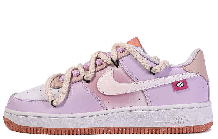 Nike Nike Air Force 1 Low top Skateboard Shoes GS Pink White