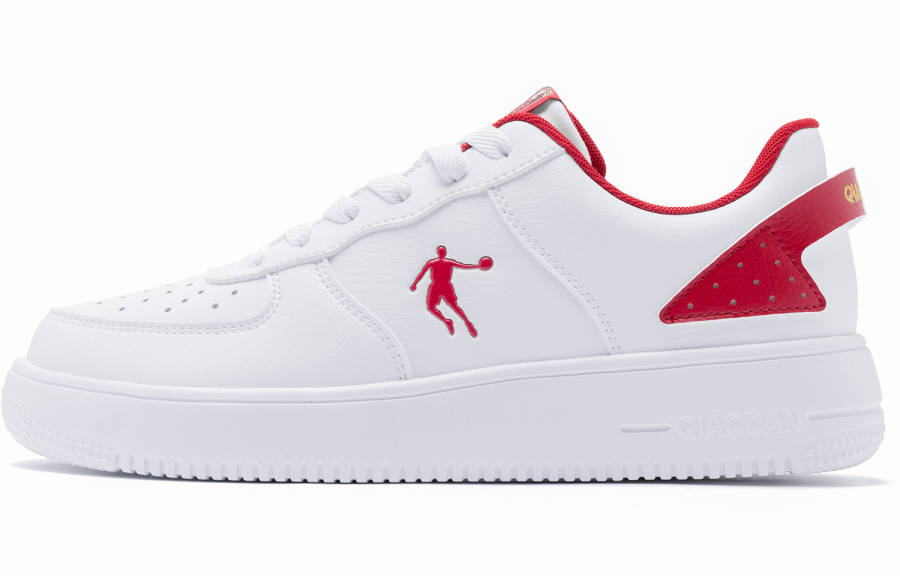 QIAODAN Air Force 1 Year Of The Dragon Element Colorway White Sneakers Lightweight Balance Skateboard Shoes Women's