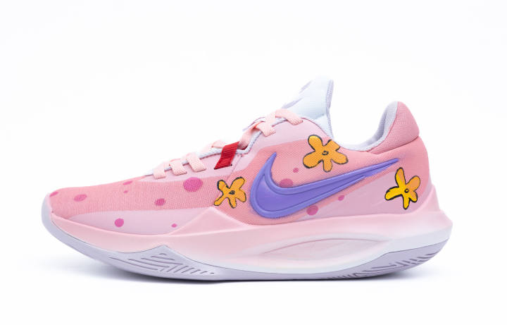 Nike Nike Precision 6 Haimai Fabric Abrasion Resistant Breathable Low top Basketball Shoes Men's Yellow Pink Mismatched