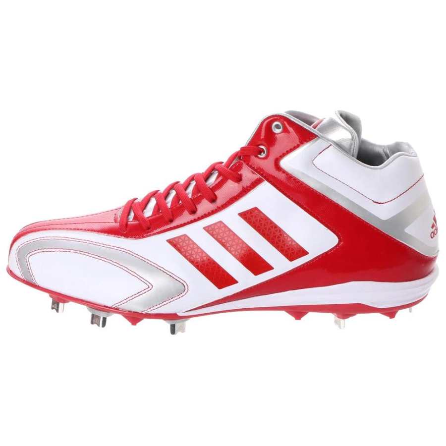 Adidas Adidas Adipure Comfortable Slip Resistant Mid top Training Shoes Unisex White Red