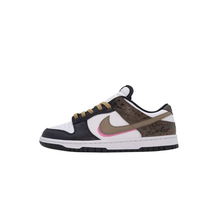 Nike Nike Dunk Twilight Shadow Brown Abrasion Resistant Low top Skateboard Shoes Unisex White Brown