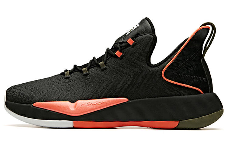 Anta Crazy 3 Low top Basketball Shoes Men's Red Black