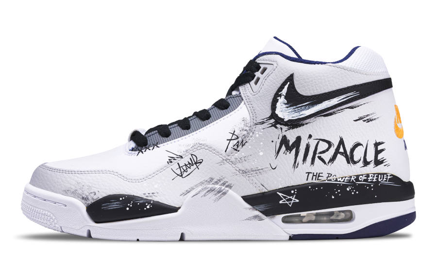 Nike Nike Flight Legacy Gray Track Abrasion Resistant Abrasion Resistant Mid top Vintage Basketball Shoes Men's