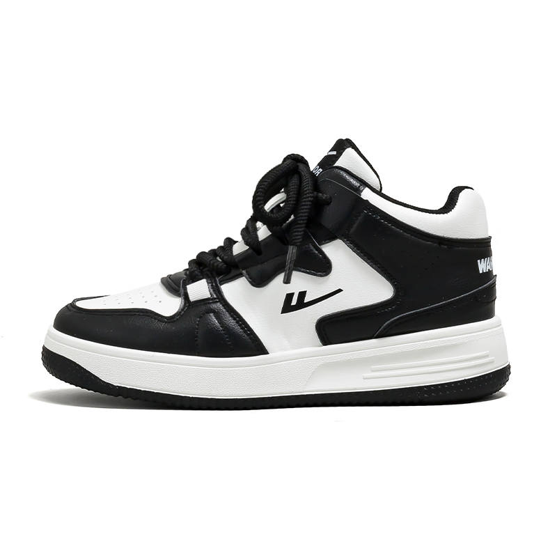 Warrior Slip Resistant, Abrasion Resistant, Lightweight, Height Increasing High top Skateboard Shoes Unisex