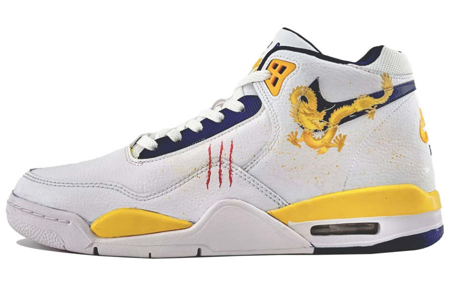 Nike Nike Flight Legacy Cushioning Slip Resistant Abrasion Resistant Mid top Vintage Basketball Shoes Men's