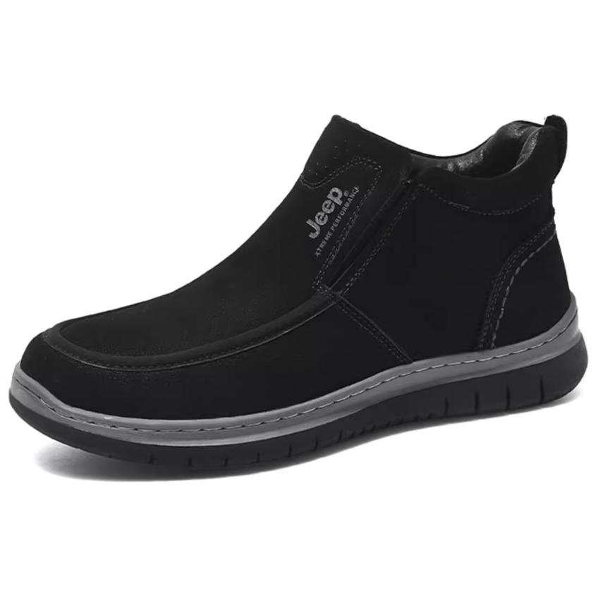 Jeep Abrasion Resistant Thermal Mid top Hiking Shoes Men's Black