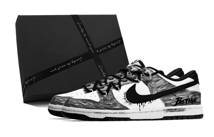 Nike Nike Dunk Ink Dyed Dark Night YTHREE Manufacturing, Box Leather Cushioning Lightweight Breathable Low top