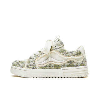 IMARSE Distressed Collection Chanel Inspired Puffy Shoes Trend Slip Resistant, Abrasion Resistant, Height Increasing