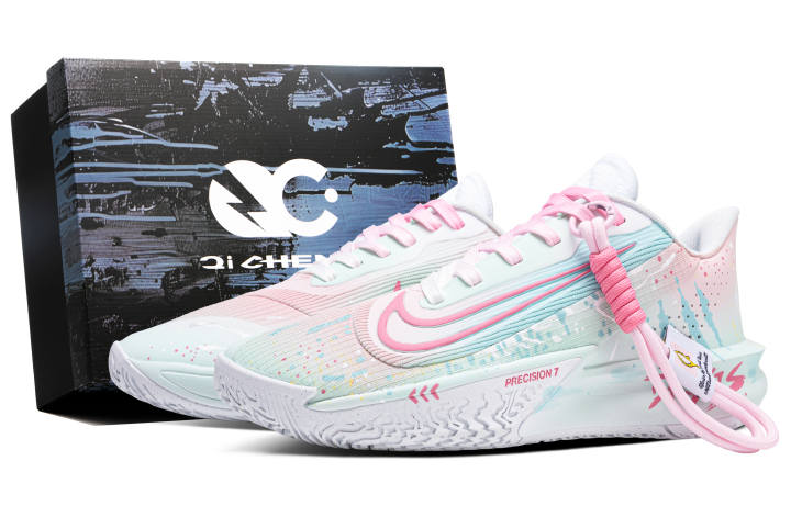Nike Nike Precision 7 Neon Iridescent Box Mesh Cushioning Slip Resistant Abrasion Resistant