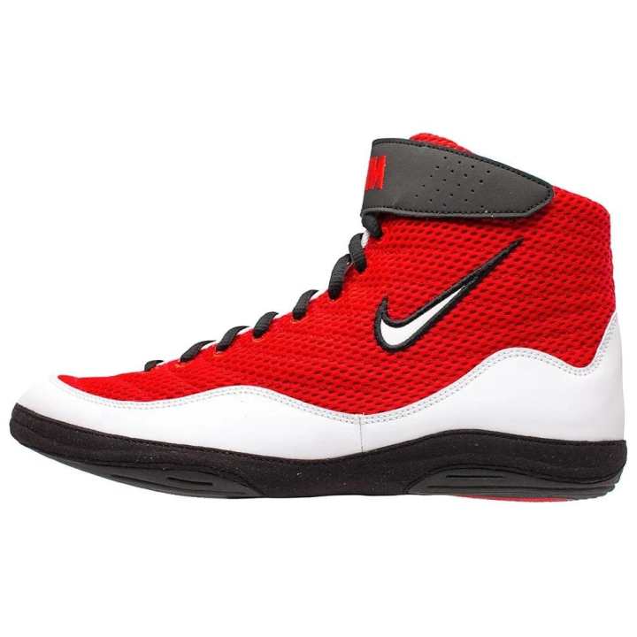 Nike Nike Inflict Slip Resistant Abrasion Resistant High top Training Shoes Men's Red White