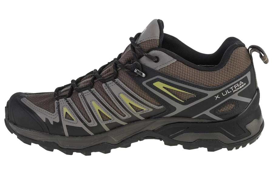 SALOMON X Ultra Pioneer Breathable Low top Outdoor Shoes Men's Brown Black