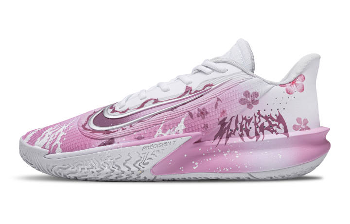 Nike Nike Precision 7 Low top Basketball Shoes Men's Cherry Blossom Pink