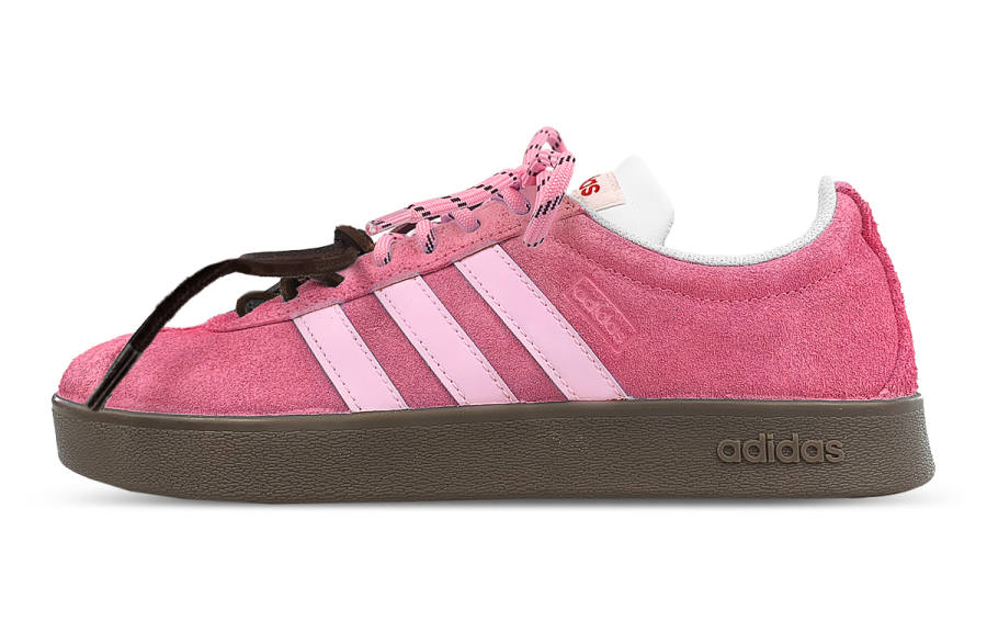 Adidas Neo Vl Court Impact Resistance Low top Skateboard Shoes Unisex Fuchsia