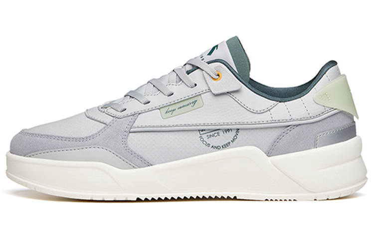 ANTA Anta Comfortable Breathable Low top Skateboard Shoes Men's Mist Gray Patchwork