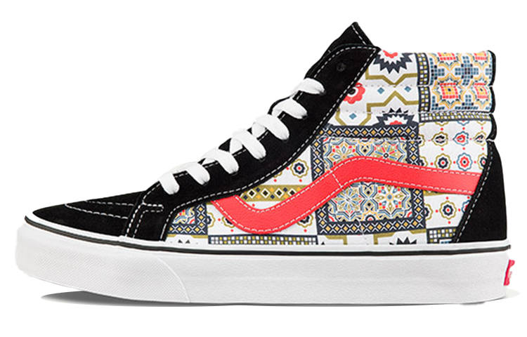Vans Sk8 Vans-Hi Reissue 'Moroccan Tile Check - Orange'
