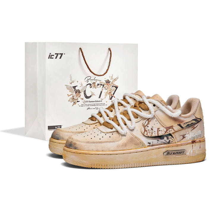 Nike Nike Air Force 1 Burn Mark, Box Leather Abrasion Resistant, Lightweight, Balanced