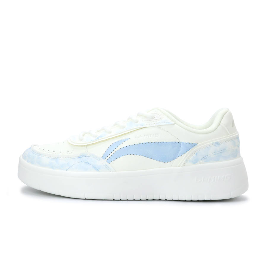 Li-Ning Li Ning Sourdough Abrasion Resistant Lightweight Slip Resistant Low top Skateboard Shoes Women's Blue White