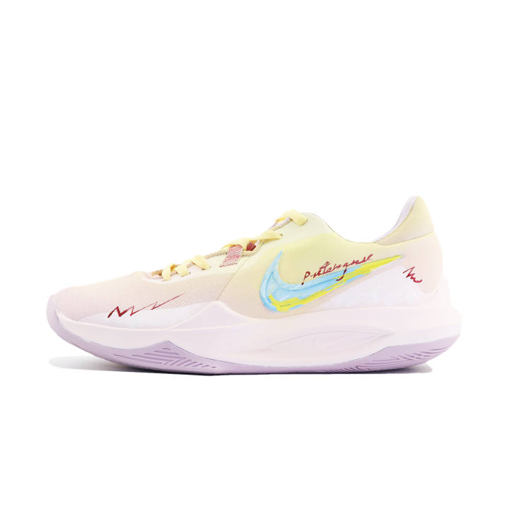 Nike Nike Precision 6 Awakening Spring Collection Slip Resistant And Breathable Low top Basketball Shoes Unisex Pink