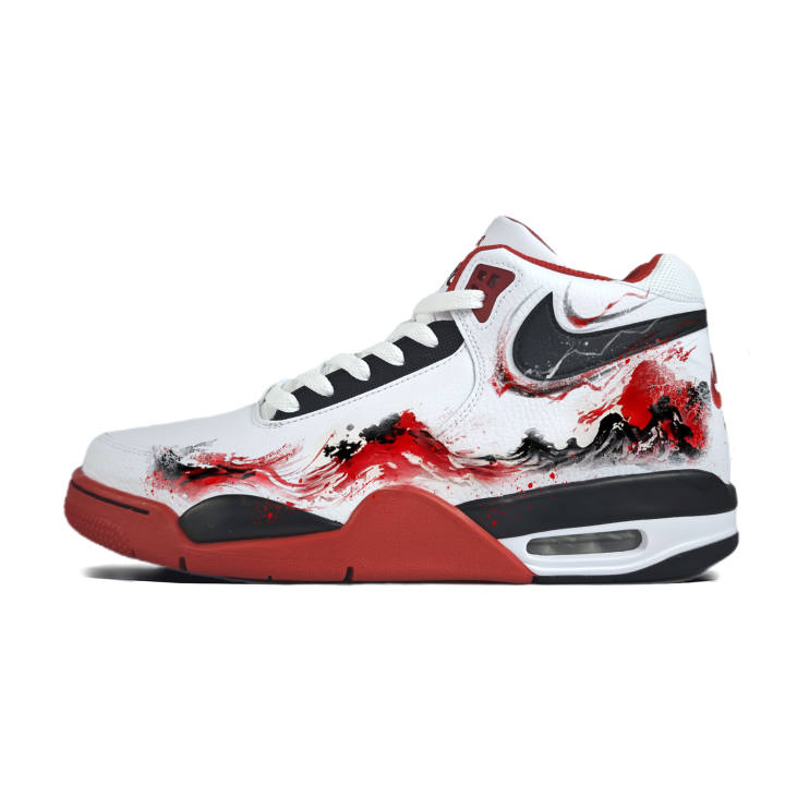Nike Nike Flight Legacy Prosperity Black Dragon Abrasion Resistant Mid top Basketball Shoes Unisex