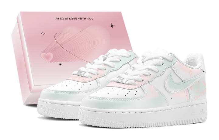 Nike Nike Air Force 1 Air Force 1, Couple's, Romantic Favor, Qingni Love Letter, Fresh Elegance, Versatile Elegance Low top