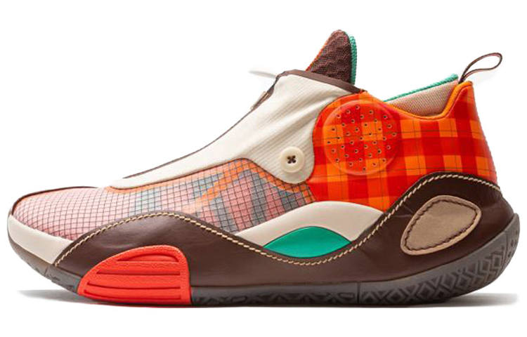 Li-Ning LiNing All City 8 Way Of Wade Invincible Destroyer Wear-Resistant Mid-Top Performance Basketball Shoes Men's Orange