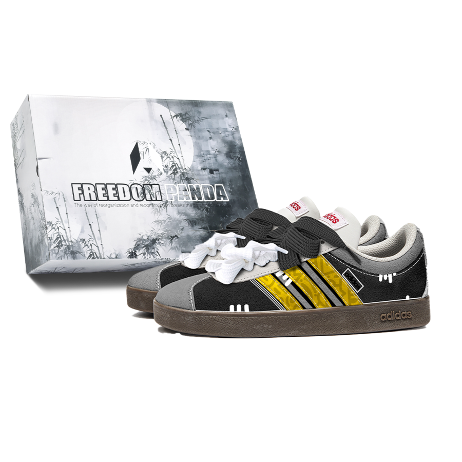 Adidas Neo VL Court Lifestyle Freedom Panda, Box, Cool Motion Slip Resistant And Breathable