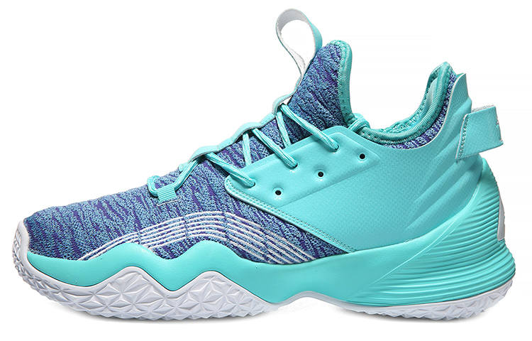 PEAK Cushioning Slip Resistant Abrasion Resistant Breathable Low top Basketball Shoes Men's Cerulean