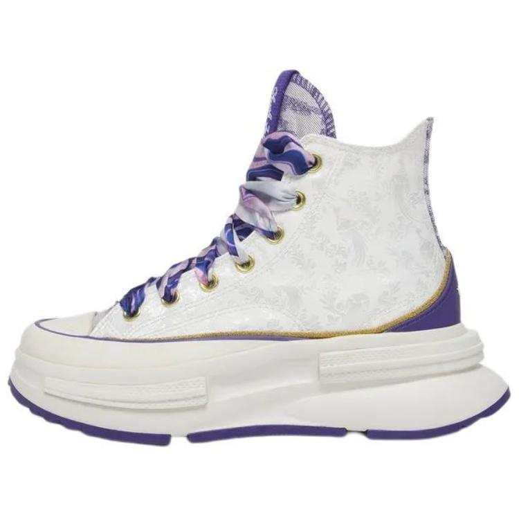 Converse Run Star Legacy CX Abrasion Resistant High top Canvas Shoes Women's White Purple