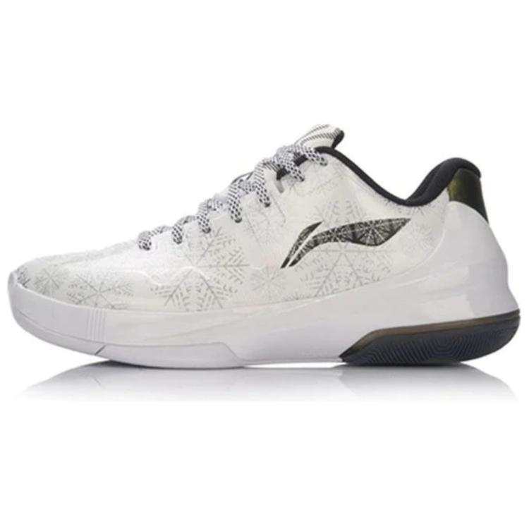 Li-Ning Li Ning Speed 3 Comfortable Cushioning Slip Resistant Abrasion Resistant Low top Basketball Shoes Men's White
