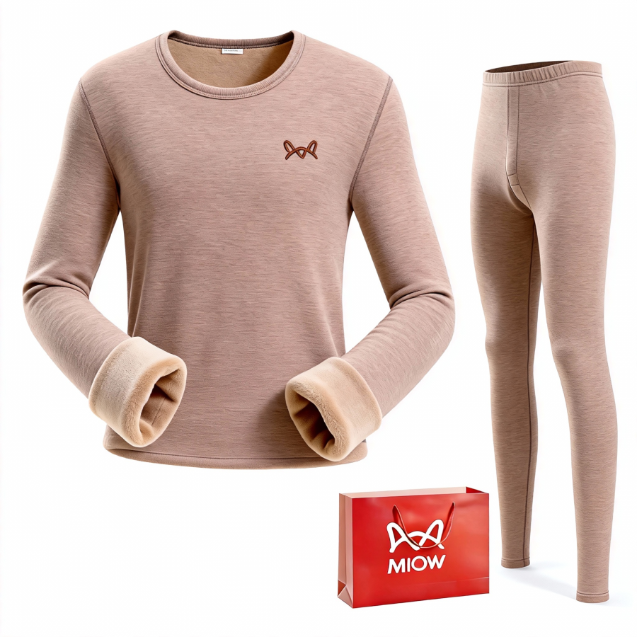 MIIOW Thermal Underwear Tops Long Johns Clothing Sets Men's