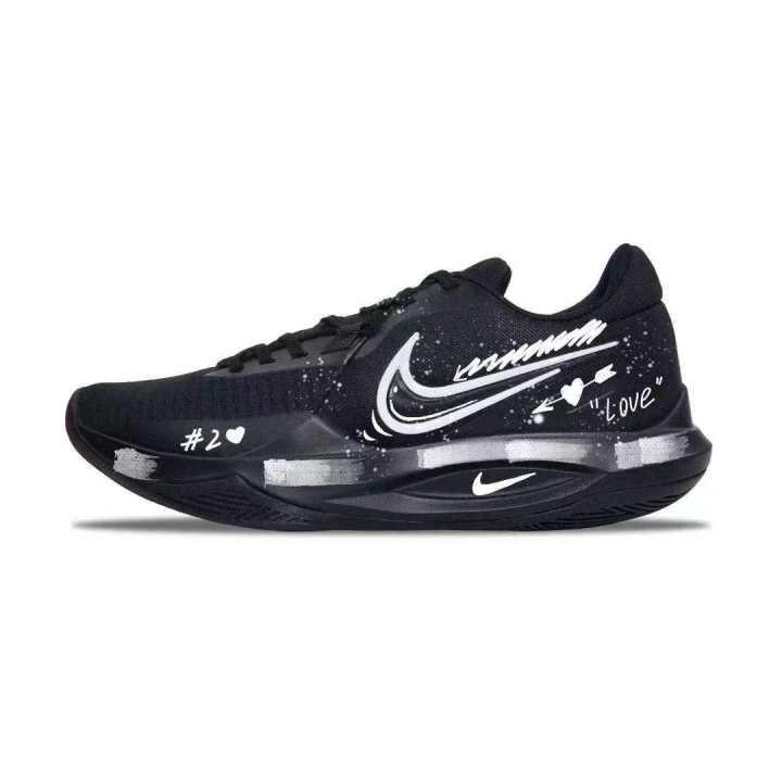 Nike Nike Precision 6 Low top Basketball Shoes Men's Black White